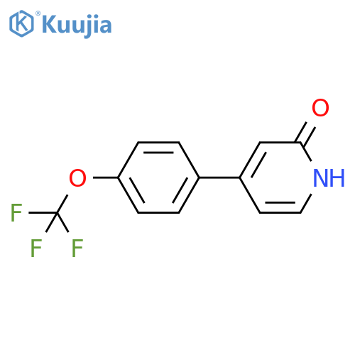 4-[4-(trifluoromethoxy)phenyl]-1H-pyridin-2-one structure