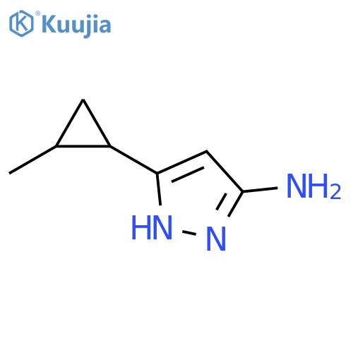 5-(2-methylcyclopropyl)-1H-pyrazol-3-amine structure