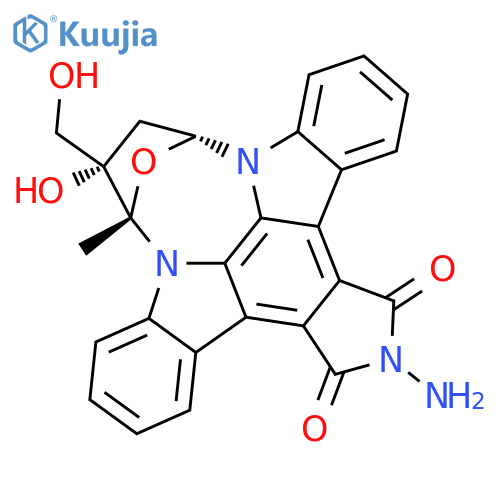 9,12-Epoxy-1H-diindolo[1,2,3-fg:3',2',1'-kl]pyrrolo[3,4-i][1,6]benzodiazocine-1,3(2H)-dione,2-amino-9,10,11,12-tetrahydro-10-hydroxy-10-(hydroxymethyl)-9-methyl-,(9S,10S,12R)- (9CI) structure