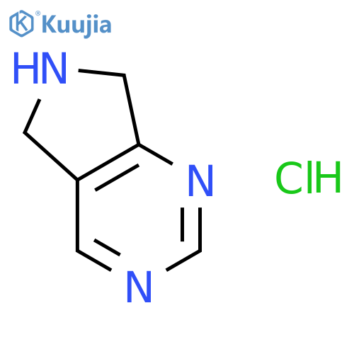 5H,6H,7H-pyrrolo[3,4-d]pyrimidine hydrochloride structure