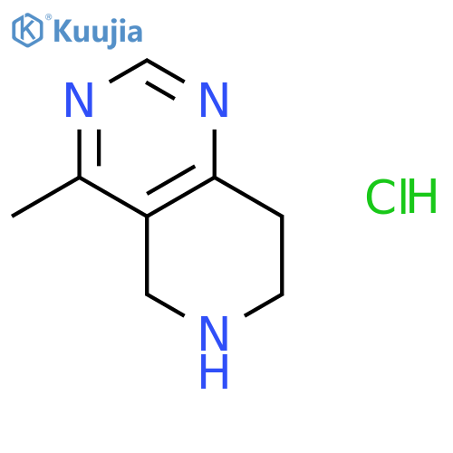 4-methyl-5,6,7,8-tetrahydropyrido[4,3-d]pyrimidine;hydrochloride structure