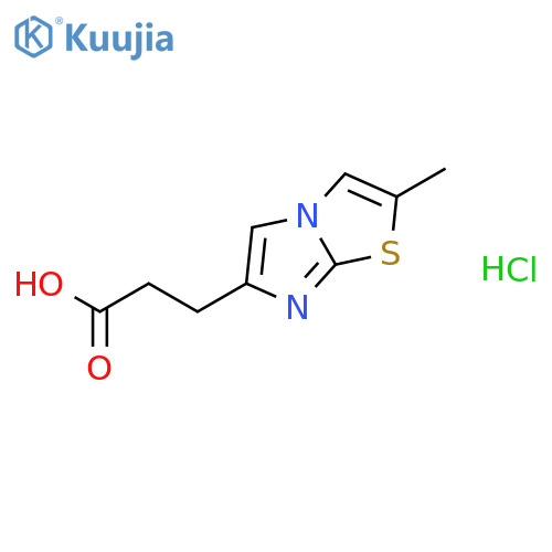 3-(2-Methylimidazo2,1-bthiazol-6-yl)propanoic acid hydrochloride structure