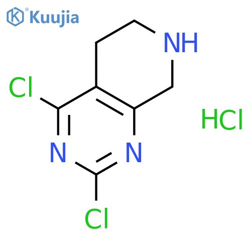 2,4-dichloro-5H,6H,7H,8H-pyrido[3,4-d]pyrimidine hydrochloride structure