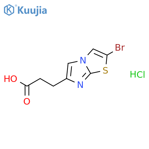 3-(2-Bromoimidazo2,1-bthiazol-6-yl)propanoic acid hydrochloride structure