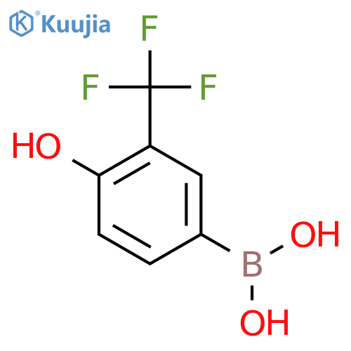 4-Hydroxy-3-(trifluoromethyl)phenylboronic Acid structure