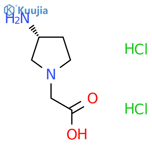 (R)-(3-Amino-pyrrolidin-1-yl)-acetic acid dihydrochloride structure
