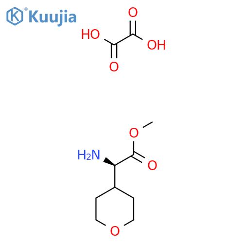 (R)-Amino-(tetrahydro-pyran-4-yl)-acetic acid methyl ester oxalate structure