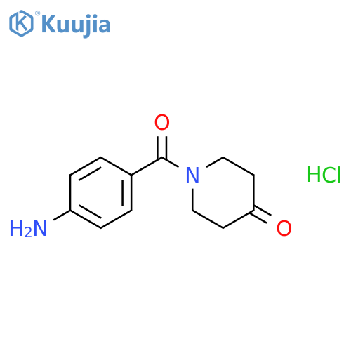 4-(4-OXO-PIPERIDINE-1-CARBONYL)ANILINE HYDROCHLORIDE structure