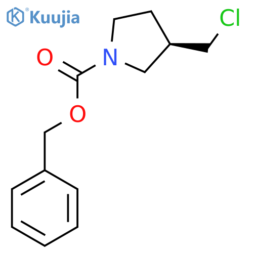 3(R)-Chloromethyl-pyrrolidine-1-carboxylic acid benzyl ester structure