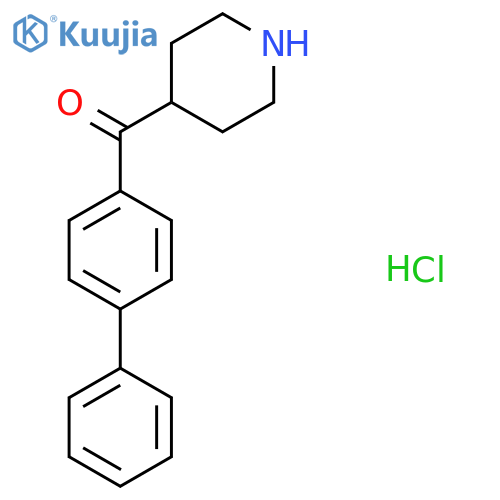 [1,1'-Biphenyl]-4-yl(piperidin-4-yl)methanone hydrochloride structure