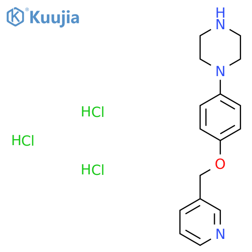 1-4-(Pyridin-3-ylmethoxy)-phenyl-piperazine Trihydrochloride structure