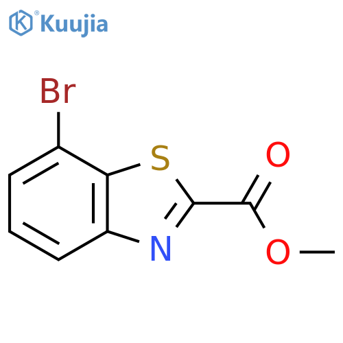 7-Bromo-benzothiazole-2-carboxylic acid methyl ester structure