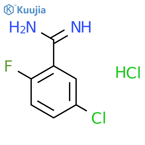 5-Chloro-2-fluoro-benzamidine hydrochloride structure