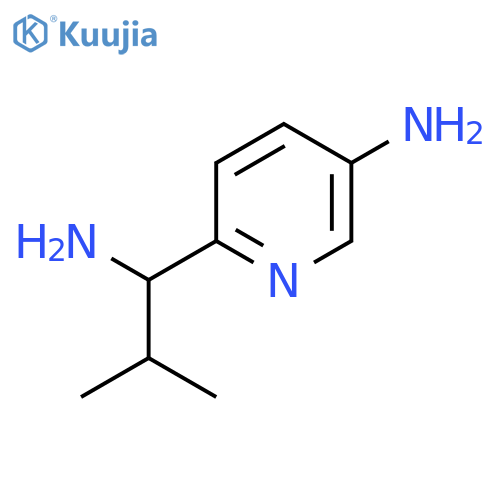 6-(1-Amino-2-methyl-propyl)-pyridin-3-ylamine structure