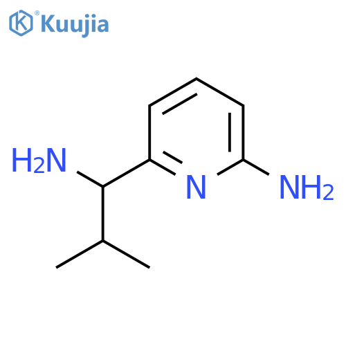 6-(1-Amino-2-methyl-propyl)-pyridin-2-ylamine structure