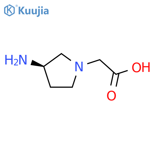(R)-(3-Amino-pyrrolidin-1-yl)acetic Acid structure
