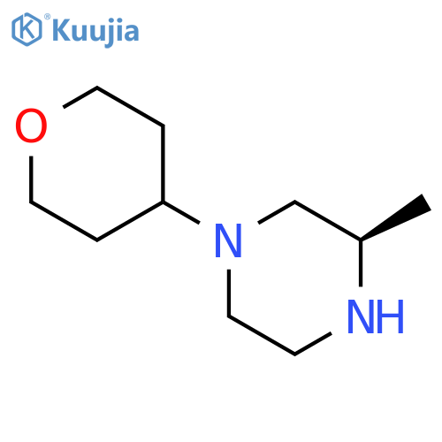 (3R)-3-methyl-1-(oxan-4-yl)piperazine structure