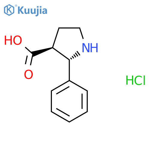(2S,3S)-2-Phenylpyrrolidine-3-carboxylic Acid Hydrochloride structure