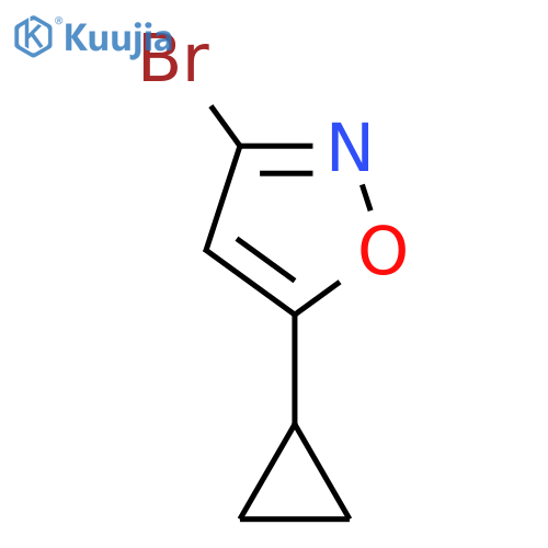 3-bromo-5-cyclopropyl-1,2-oxazole structure