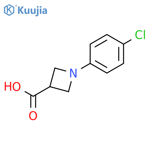 1-(4-Chlorophenyl)azetidine-3-carboxylic acid structure