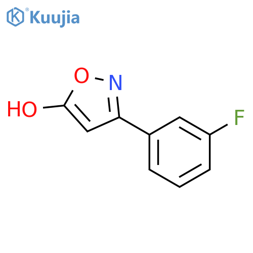 3-(3-fluorophenyl)-1,2-oxazol-5-ol structure