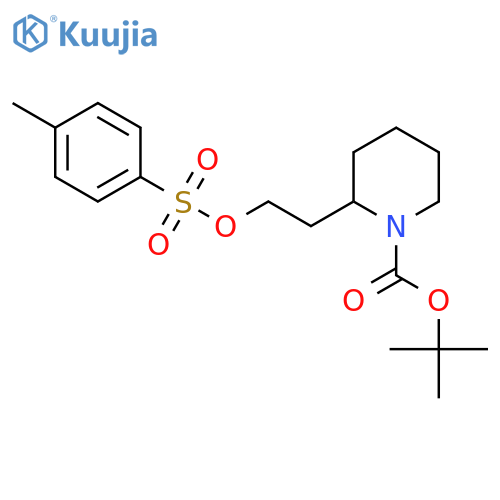 1-t-Butoxycarbonyl-2-[2-(p-toluenesulfonyloxy)ethyl]piperidine structure