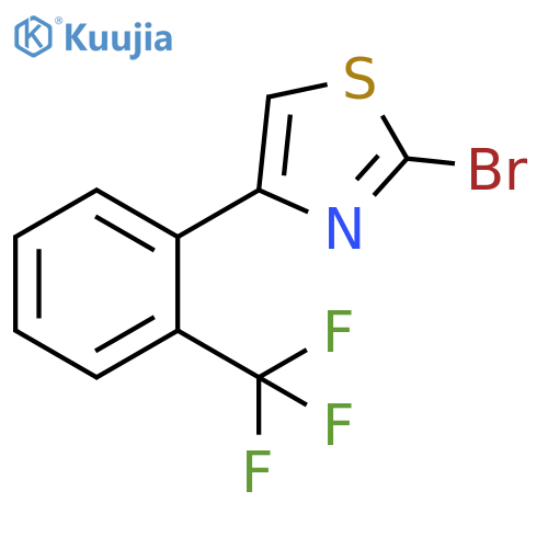 2-bromo-4-[2-(trifluoromethyl)phenyl]-1,3-thiazole structure