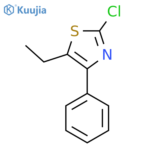 2-Chloro-5-ethyl-4-phenyl-1,3-thiazole structure
