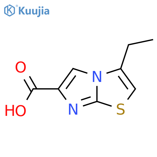 3-ethylimidazo2,1-b1,3thiazole-6-carboxylic acid structure