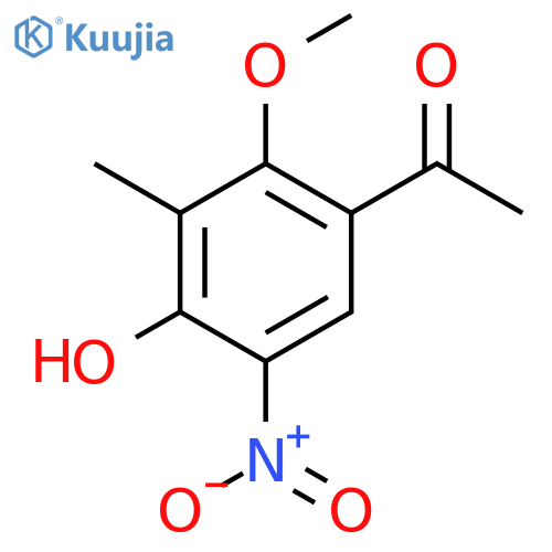 1-(4-Hydroxy-2-methoxy-3-methyl-5-nitrophenyl)ethanone structure