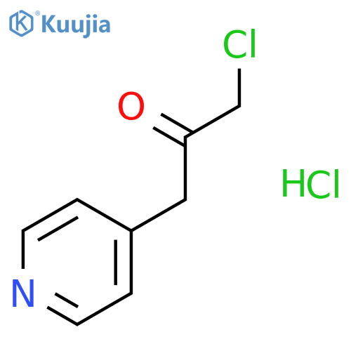 1-Chloro-3-(pyridin-4-yl)propan-2-one hydrochloride structure