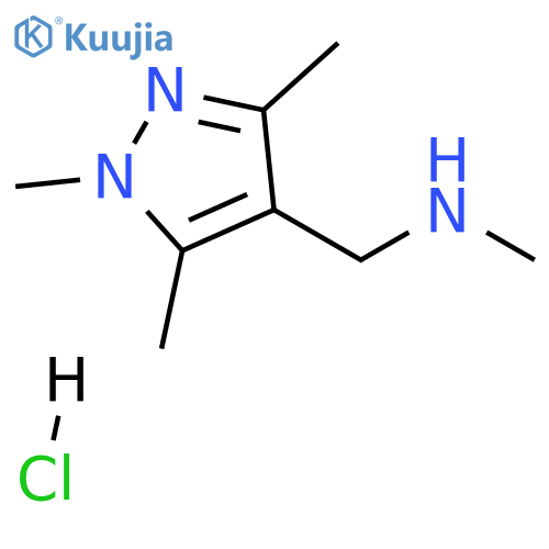 1H-pyrazole-4-methanamine, n,1,3,5-tetramethyl-, hydrochloride structure