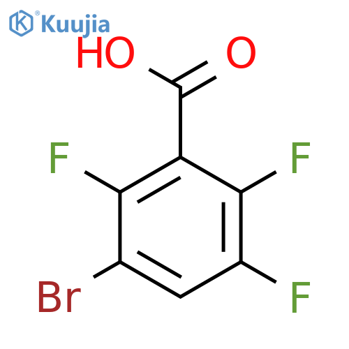 3-Bromo-2,5,6-trifluorobenzoic acid structure