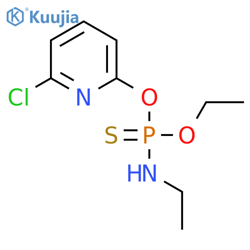 Phosphoramidothioic acid, ethyl-, O-(6-chloro-2-pyridinyl) O-ethyl ester structure