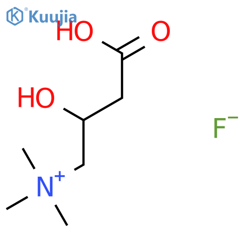 1-Propanaminium, 3-carboxy-2-hydroxy-N,N,N-trimethyl-, fluoride, (±)- structure
