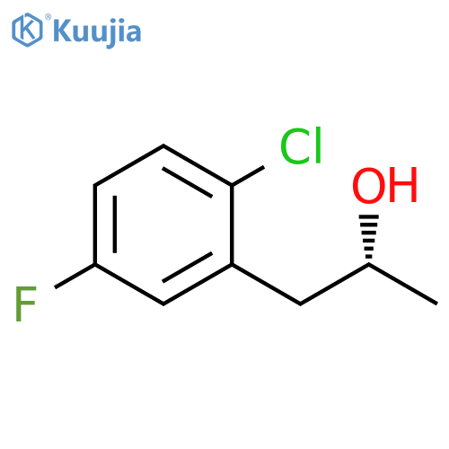 (2R)-1-(2-chloro-5-fluorophenyl)propan-2-ol structure