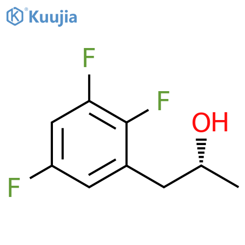 Benzeneethanol, 2,3,5-trifluoro-a-methyl-, (aR)- structure