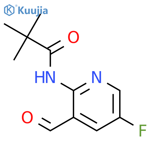N-(5-Fluoro-3-formylpyridin-2-yl)pivalamide structure