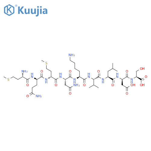 L-Serine,L-methionyl-L-glutaminyl-L-methionyl-L-asparaginyl-L-lysyl-L-valyl-L-leucyl-L-a-aspartyl- structure