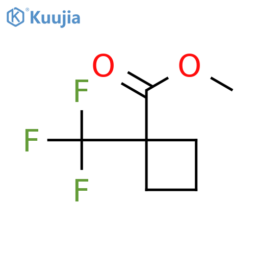 methyl 1-(trifluoromethyl)cyclobutane-1-carboxylate structure