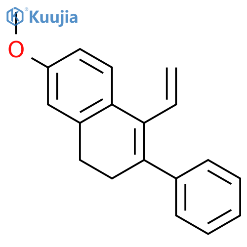 Naphthalene, 1-ethenyl-3,4-dihydro-6-methoxy-2-phenyl- structure