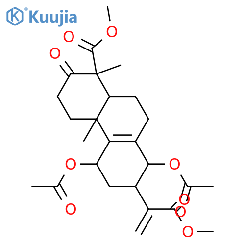 11,14-Dihydroxy-3-oxo-8,15(17)-abietadiene-16,18-dioic acid; (ent-11α,13ξ,14α)-form, 11,14-Di-Ac, di-Me ester structure