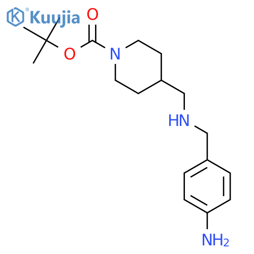4-(4-Amino-benzylamino)-methyl-piperidine-1-carboxylic Acid tert-Butyl Ester structure