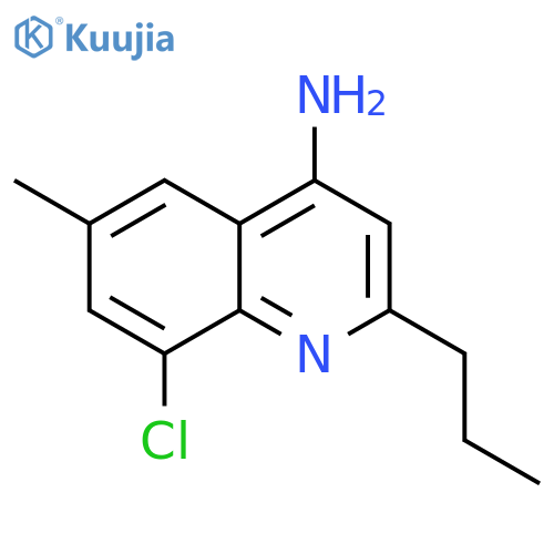 8-chloro-6-methyl-2-propylquinolin-4-amine structure
