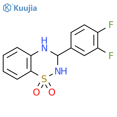 3-(3,4-difluorophenyl)-3,4-dihydro-2H-1lambda6,2,4-benzothiadiazine-1,1-dione structure