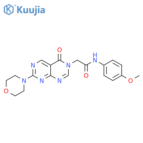 N-(4-methoxyphenyl)-2-[7-(morpholin-4-yl)-4-oxo-3H,4H-pyrimido[4,5-d][1,3]diazin-3-yl]acetamide structure