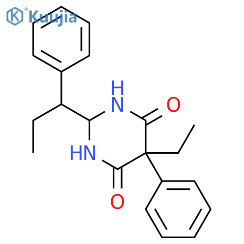 5-Ethyl-5-phenyl-2-(1-phenylpropyl)dihydropyrimidine-4,6(1H,5H)-dione(Mixture of Diastereomers) structure