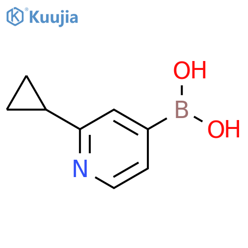 (2-Cyclopropylpyridin-4-yl)boronic acid structure