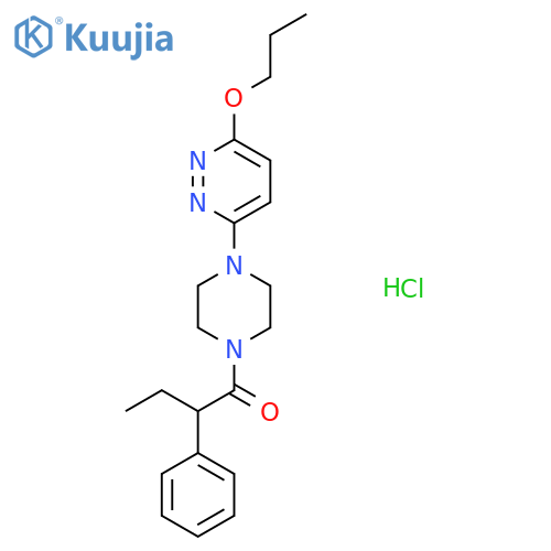 2-phenyl-1-4-(6-propoxypyridazin-3-yl)piperazin-1-ylbutan-1-one hydrochloride structure