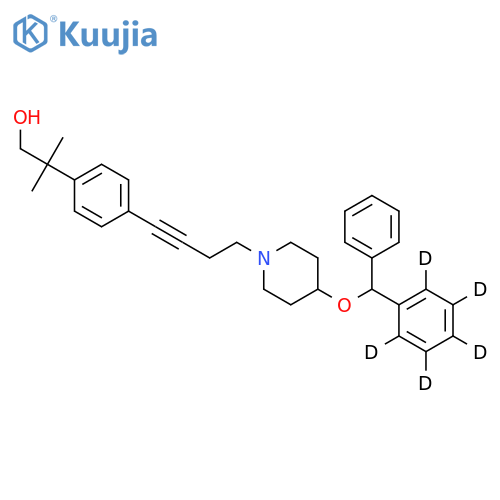 4-4-(Diphenylmethoxy-d5)-1-piperidinyl-1-4-(2-hydroxy-1,1-dimethyl)ethylphenylbutyne structure